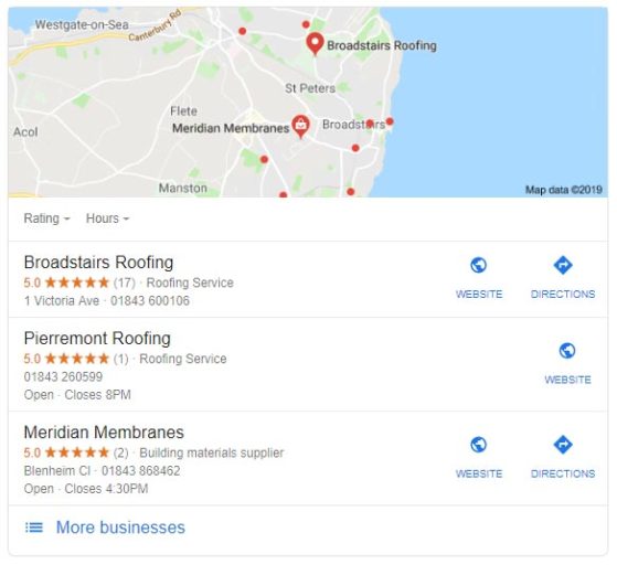 Broadstairs Roofing local 3 pack