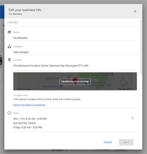 Edit your business info