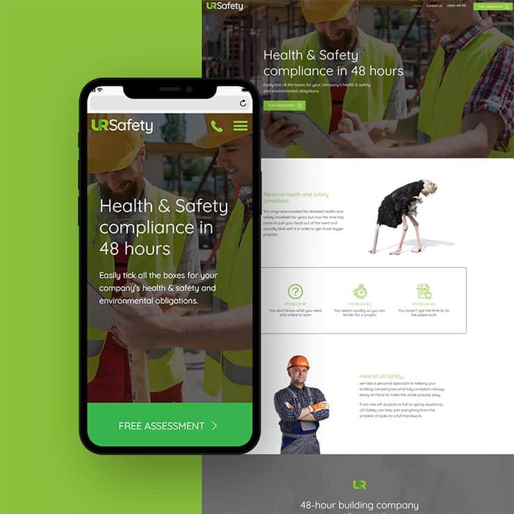 UR Safety web design by 9G websites